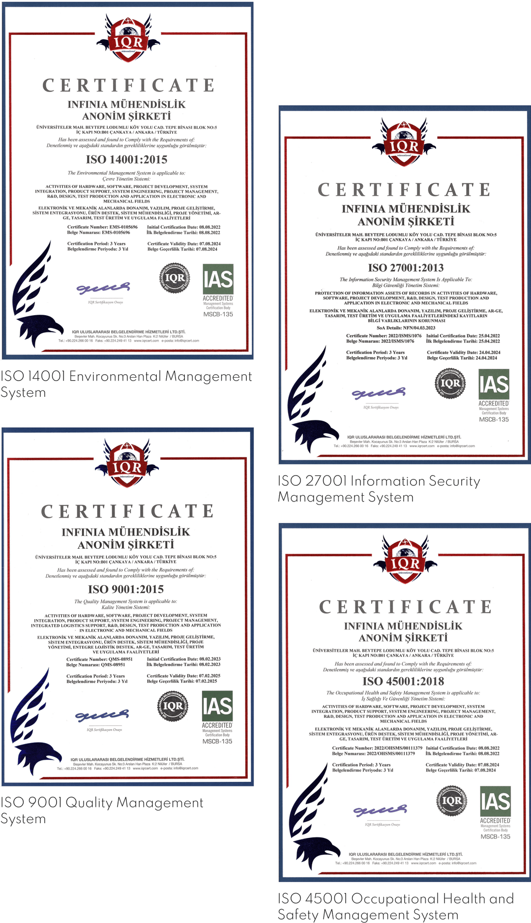 our-certs